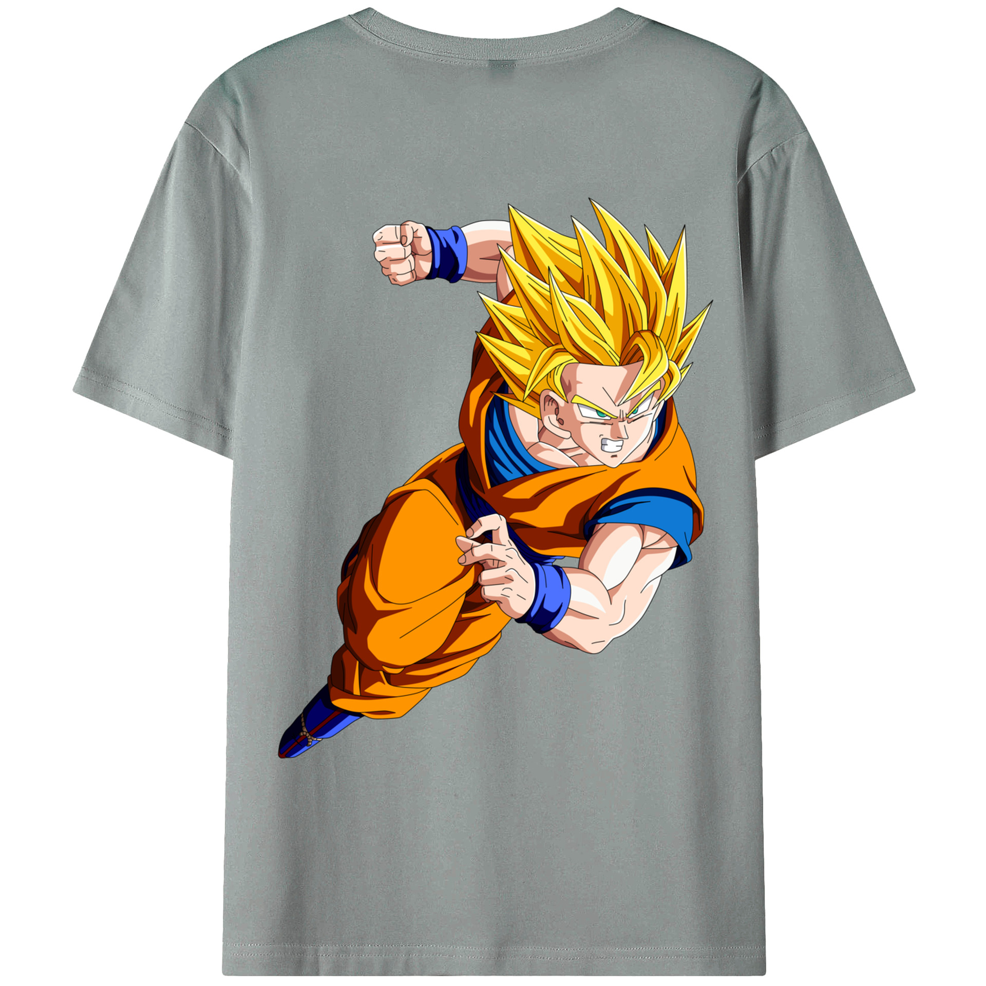 （画像用） ドラゴンボール 孫悟空（そん ごくう）Son Goku カカロット DRAGON BALL Kakarotto 綿100％ メンズ半袖Tシャツ（バックプリント） 通気性